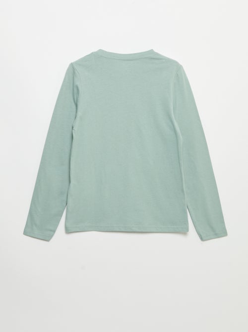 T-shirt stampato a maniche lunghe - Kiabi