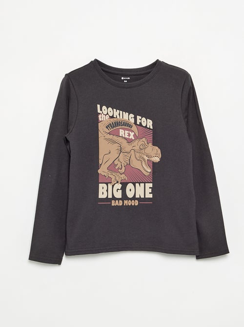 T-shirt stampato a maniche lunghe - Kiabi