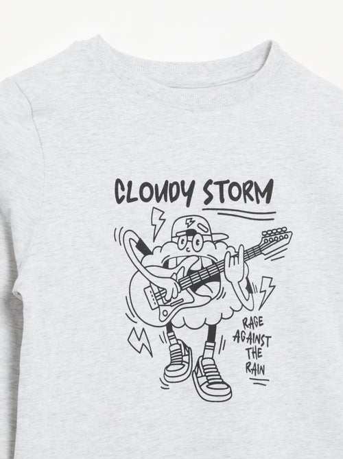 T-shirt stampato a maniche lunghe - Kiabi