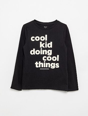 T-shirt stampato a maniche lunghe