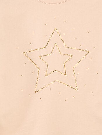 T-shirt stampata a maniche lunghe