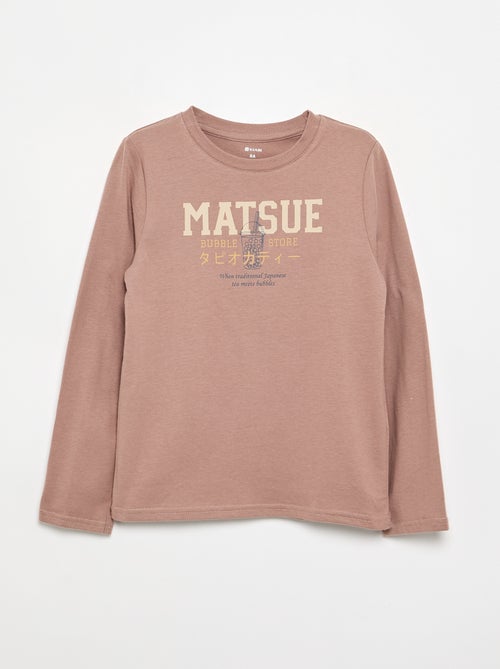 T-shirt stampato a maniche lunghe - Kiabi