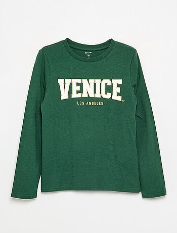 T-shirt stampata a maniche lunghe