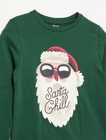 T-shirt stampata a maniche lunghe