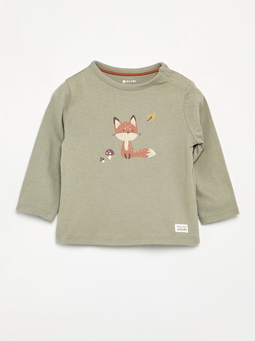T-shirt stampato a maniche lunghe - Kiabi