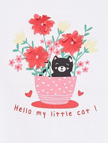 T-shirt stampato animato maniche corte