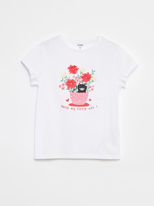T-shirt stampato animato maniche corte - Kiabi