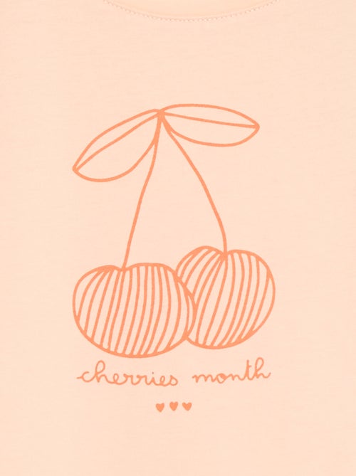 T-shirt stampato con messaggio a maniche corte - Kiabi