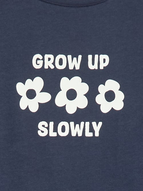 T-shirt stampato con messaggio a maniche corte - Kiabi T-shirt stampato con messaggio a maniche corte - Kiabi