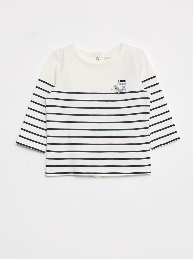 T-shirt stampato dino Bianco - Kiabi