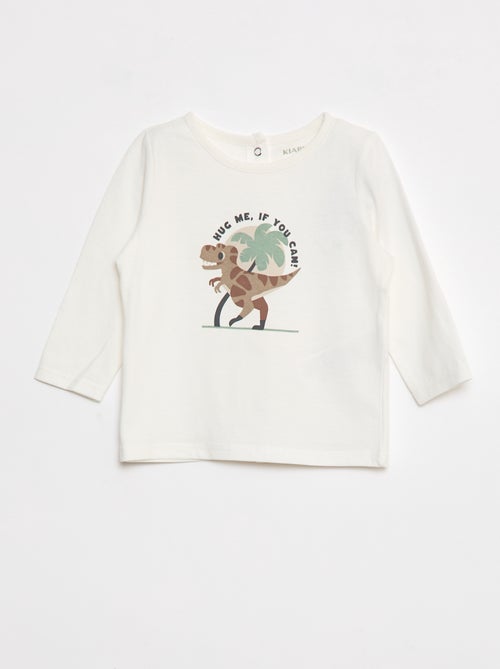T-shirt stampato dino - Kiabi