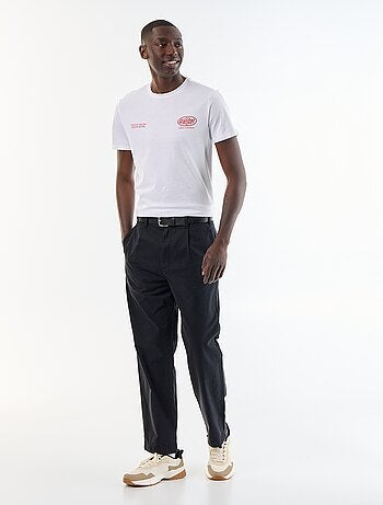 T-shirt stampato fantasia a maniche corte