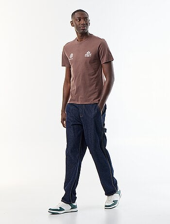 T-shirt stampato fantasia a maniche corte