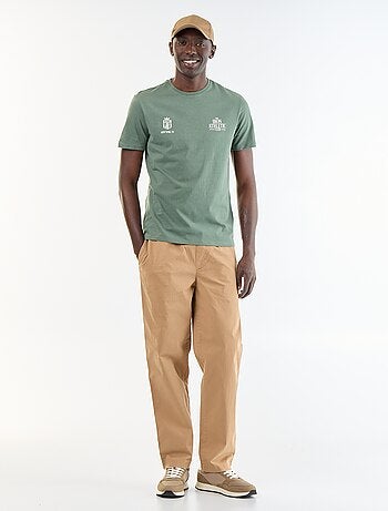 T-shirt stampato fantasia a maniche corte