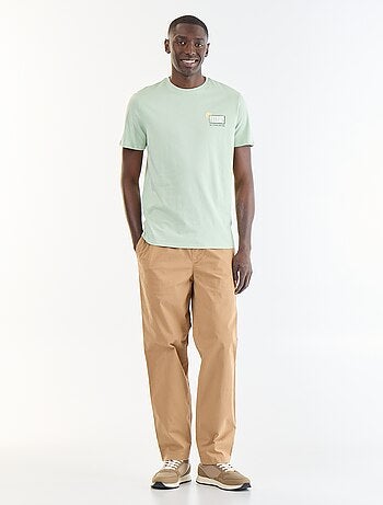 T-shirt stampato fantasia a maniche corte