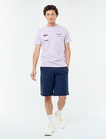 T-shirt stampato fantasia a maniche corte