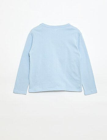 T-shirt stampata fantasia a maniche lunghe