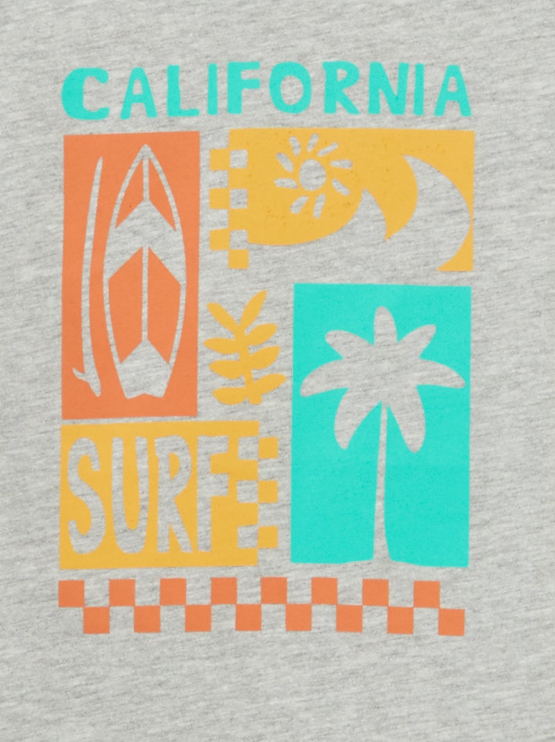 T-shirt stampato fantasia GRIGIO - Kiabi