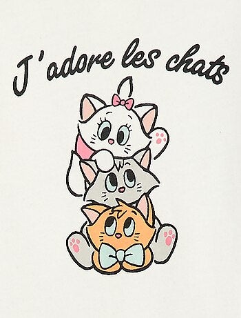 T-shirt stampato 'Gli Aristogatti' 'Disney'
