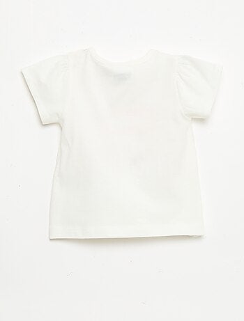 T-shirt stampato 'Hello Kitty' in rilievo