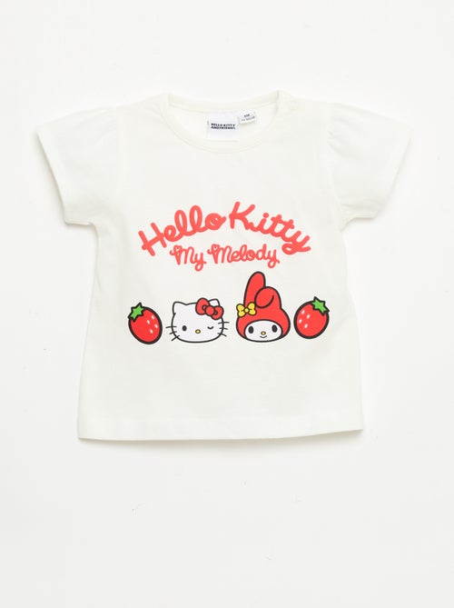 T-shirt stampato 'Hello Kitty' in rilievo - Kiabi