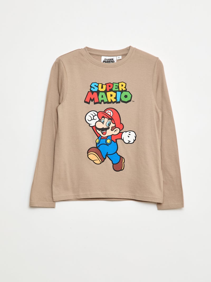 T-shirt stampato 'Mario' Bianco - Kiabi