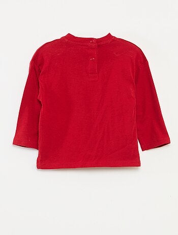 T-shirt stampato Natale in cotone