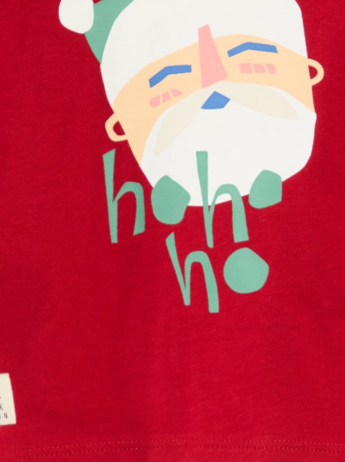 T-shirt stampato Natale in cotone - Kiabi