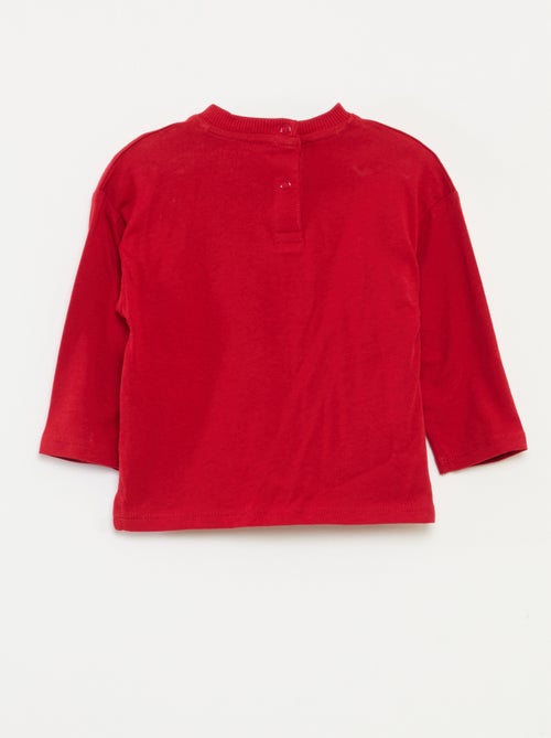 T-shirt stampato Natale in cotone - Kiabi