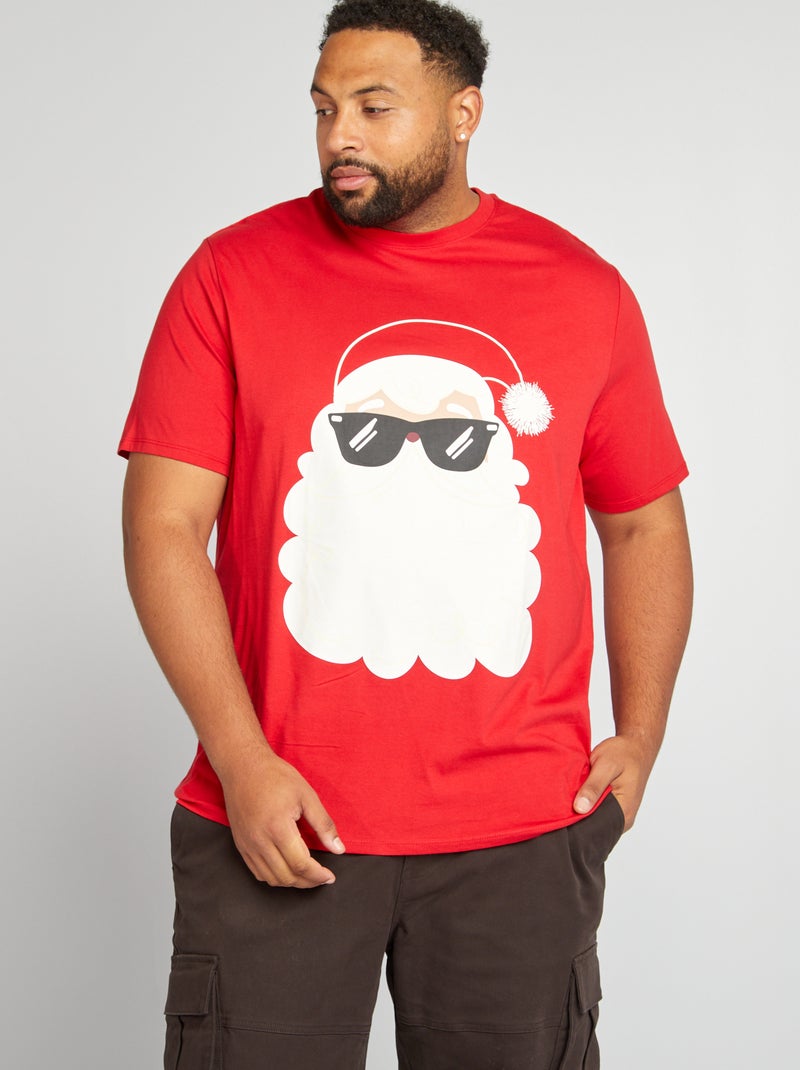 T-shirt stampato ''Natale'' ROSSO - Kiabi