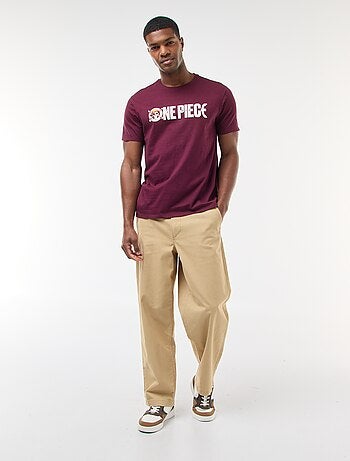 T-shirt stampato 'One Piece' a maniche corte