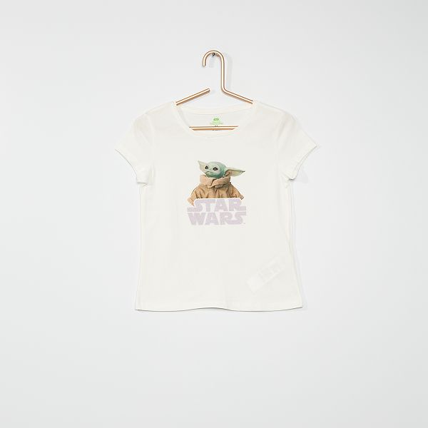 T Shirt Star Wars Bambina 3 12 Anni Bianco Kiabi 4 00