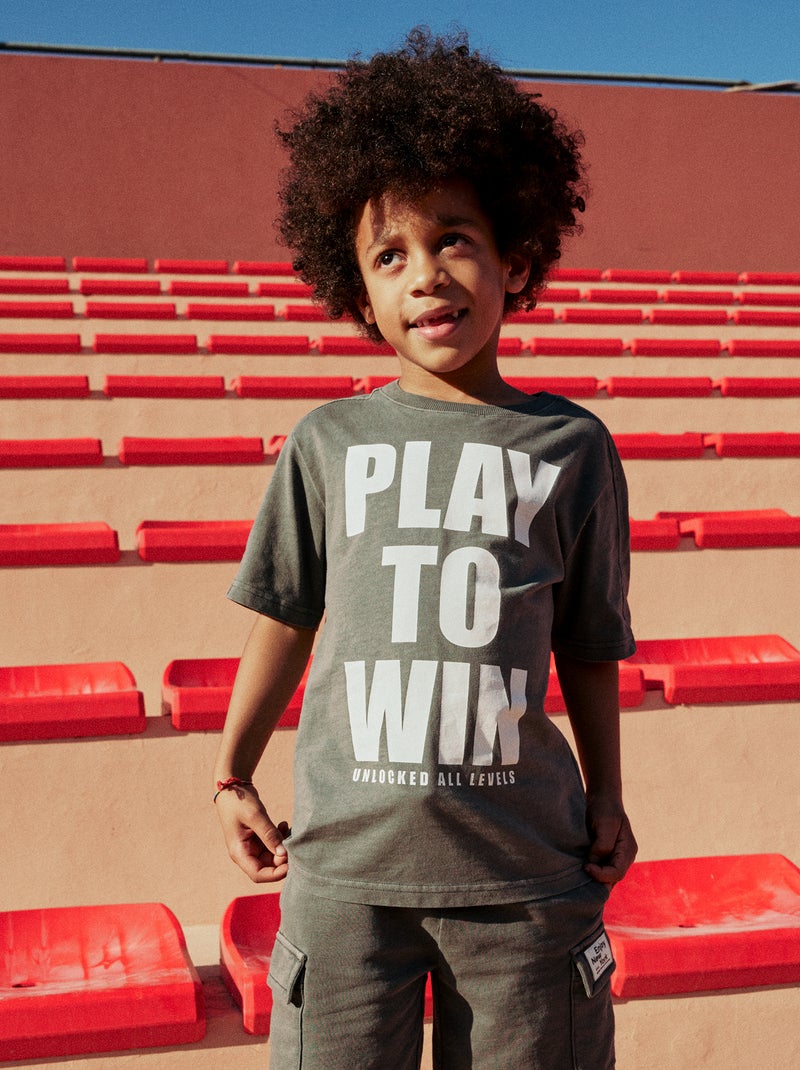 T-shirt stile basket Grigio - Kiabi