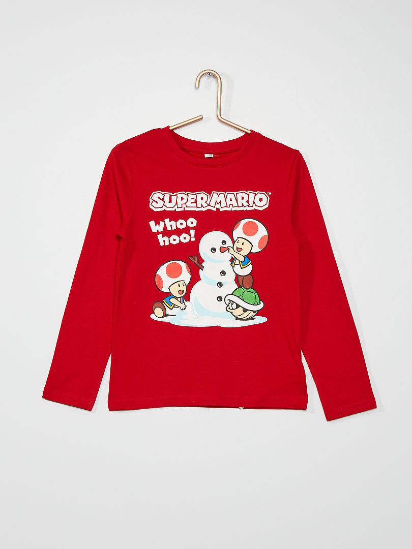 T-shirt stile Natale 'Mario' ROSSO - Kiabi