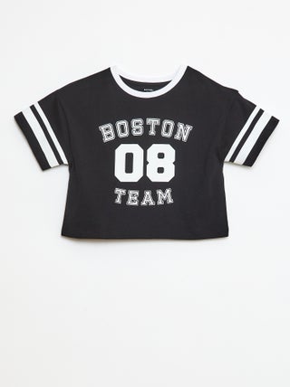 T-shirt stile sportivo americano a maniche corte