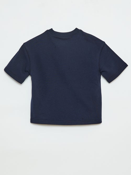 T-shirt stile universitario a maniche corte - Kiabi