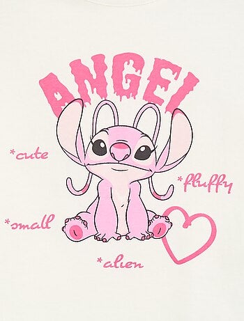 T-shirt 'Stitch' 'Angel' 'Disney' a maniche lunghe