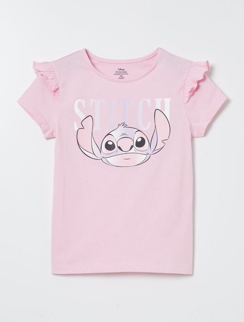 T-shirt 'Stitch' con maniche con volant - Kiabi