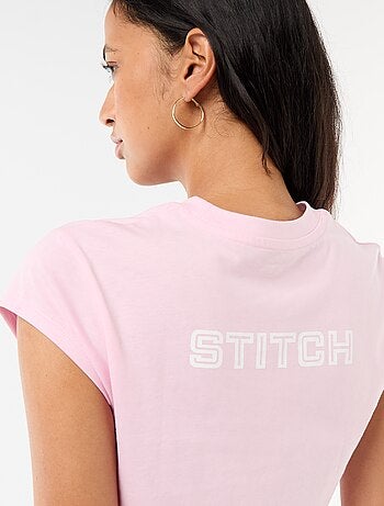 T-shirt 'Stitch' cropped 'Disney'