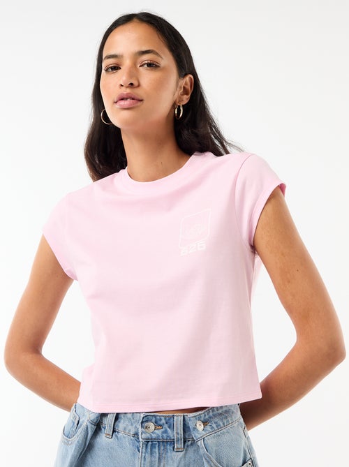 T-shirt 'Stitch' cropped 'Disney' - Kiabi