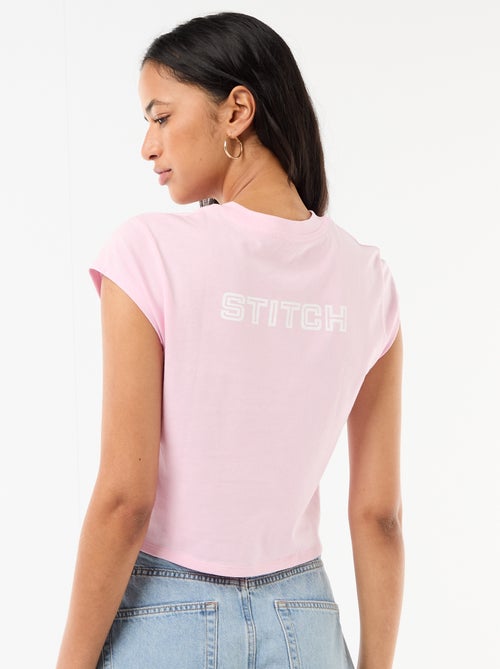 T-shirt 'Stitch' cropped 'Disney' - Kiabi