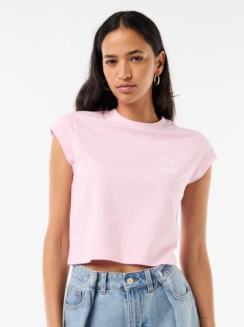 T-shirt 'Stitch' cropped 'Disney' - Kiabi