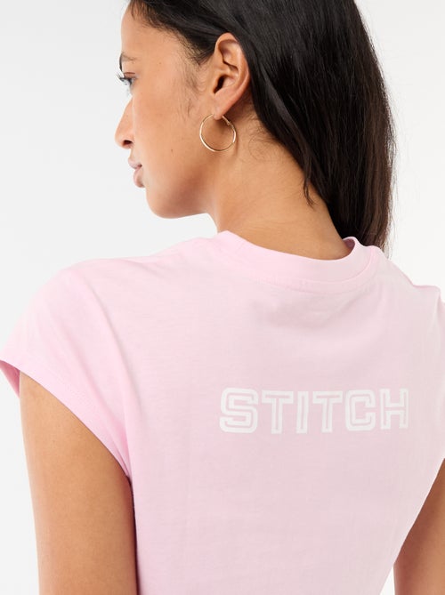 T-shirt 'Stitch' cropped 'Disney' - Kiabi