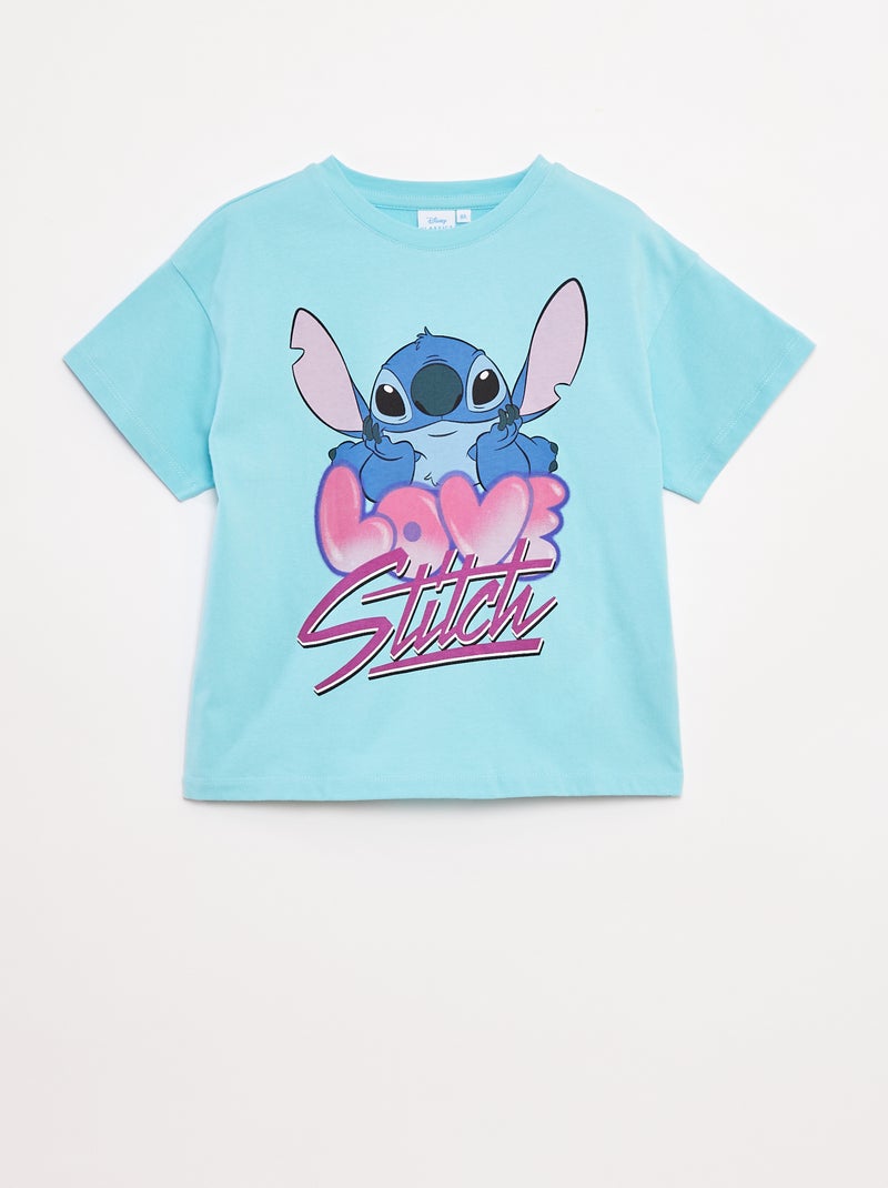 T-shirt 'Stitch' 'Disney' a maniche corte Blu - Kiabi