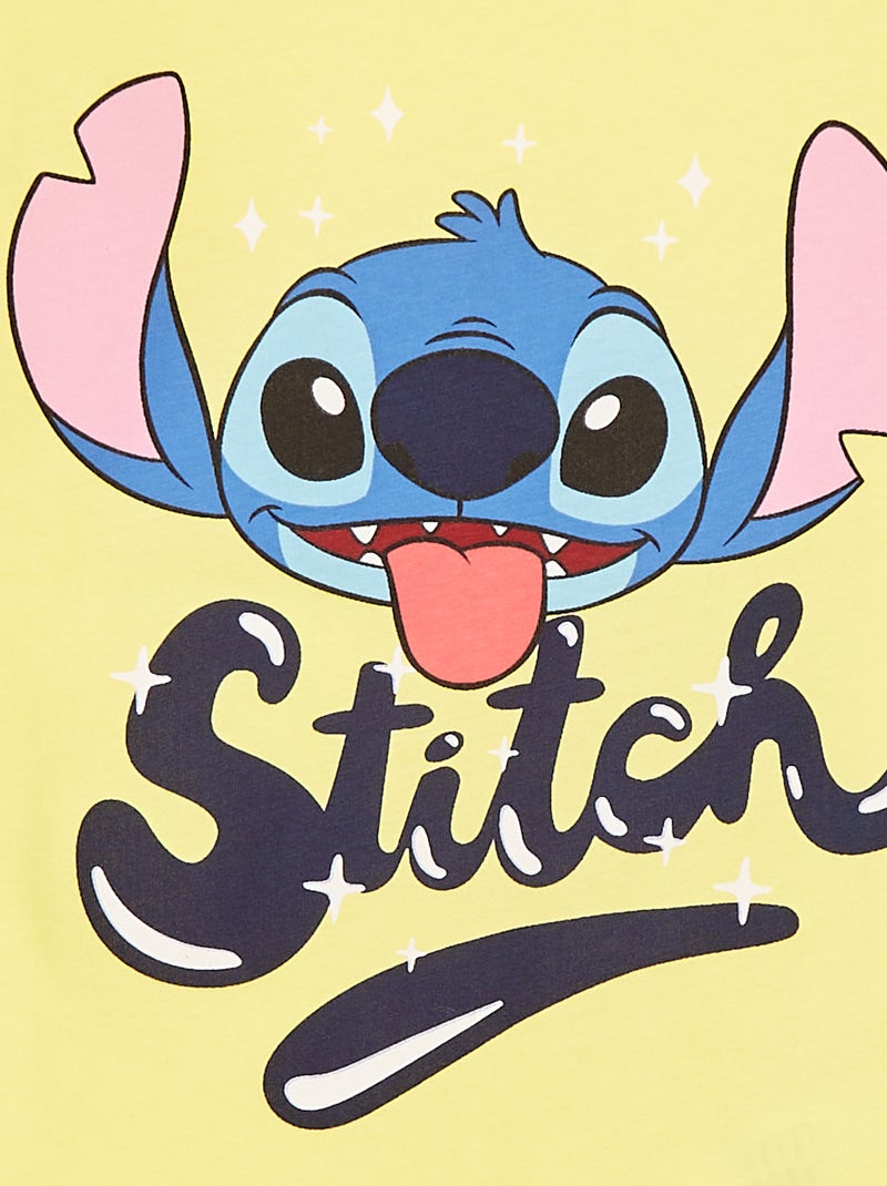 T-shirt 'Stitch' 'Disney' a maniche corte Giallo - Kiabi