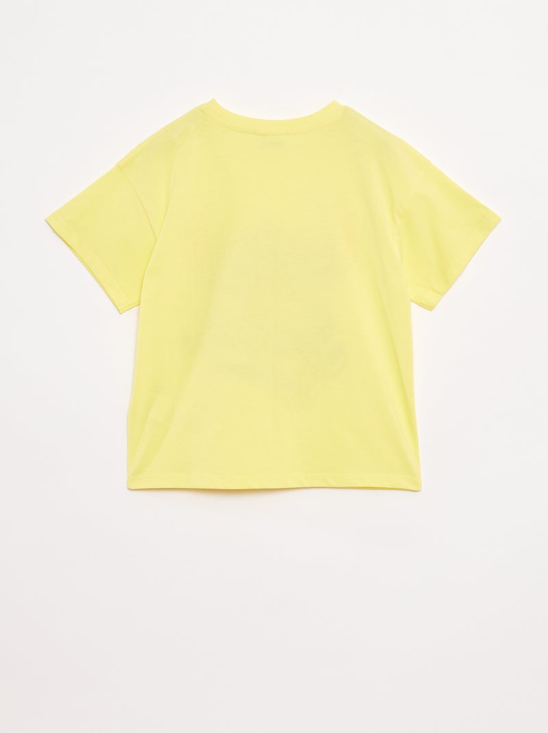 T-shirt 'Stitch' 'Disney' a maniche corte Giallo - Kiabi
