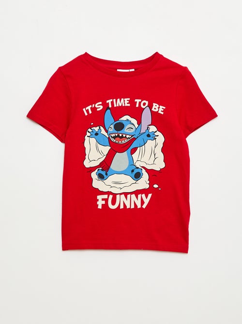 T-shirt 'Stitch' 'Disney' a maniche corte 'Natale' - Kiabi