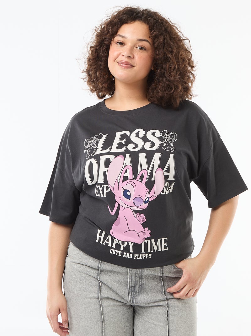 T-shirt 'Stitch' 'Disney' a maniche corte Nero - Kiabi
