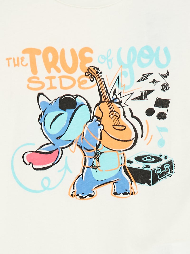 T-shirt 'Stitch' 'Disney' a maniche lunghe Bianco - Kiabi