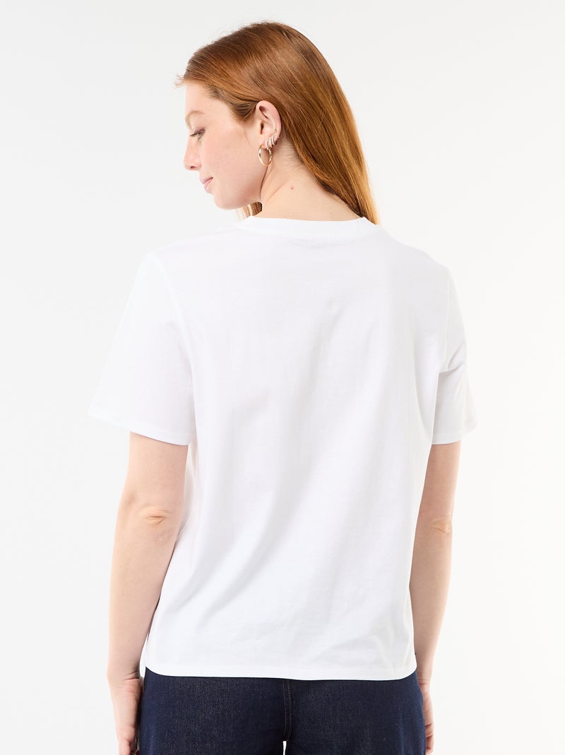 T-shirt 'Stitch' 'Disney' Bianco - Kiabi